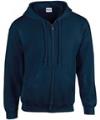 GD58 18600 Heavy Full Zip Hooded Sweat Navy colour image